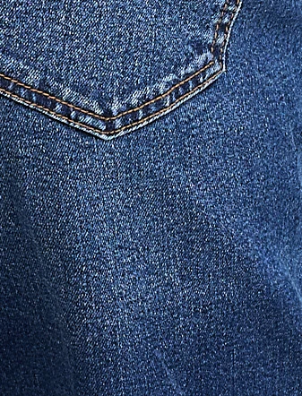 Crop Wide Leg Jeans with Elastic Pocket Inserts - Image 5