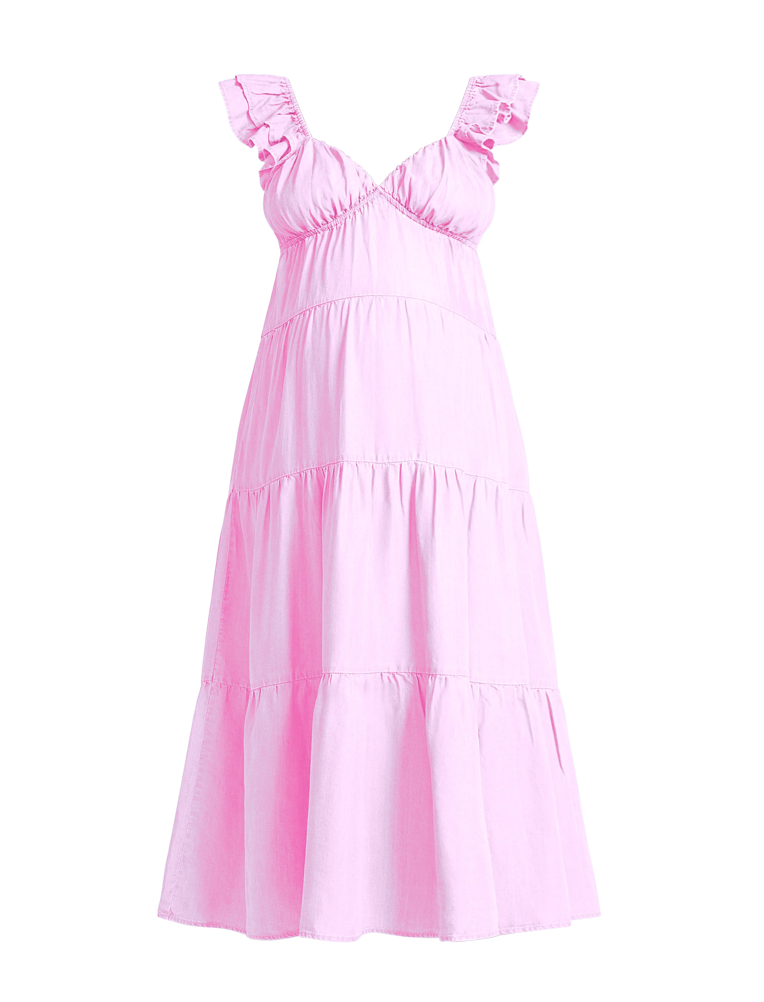 Empire Ruffle Sleeve Maxi Dress - Image 6