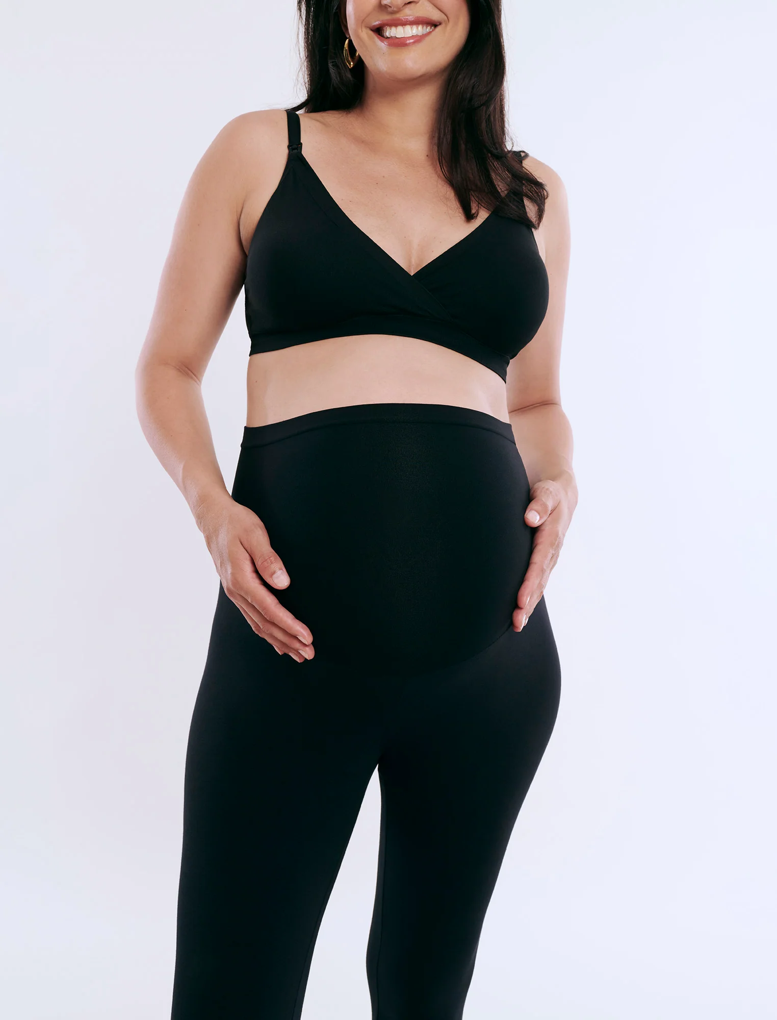 Essential Stretch Secret Fit Belly® Maternity Crop Leggings - Image 4