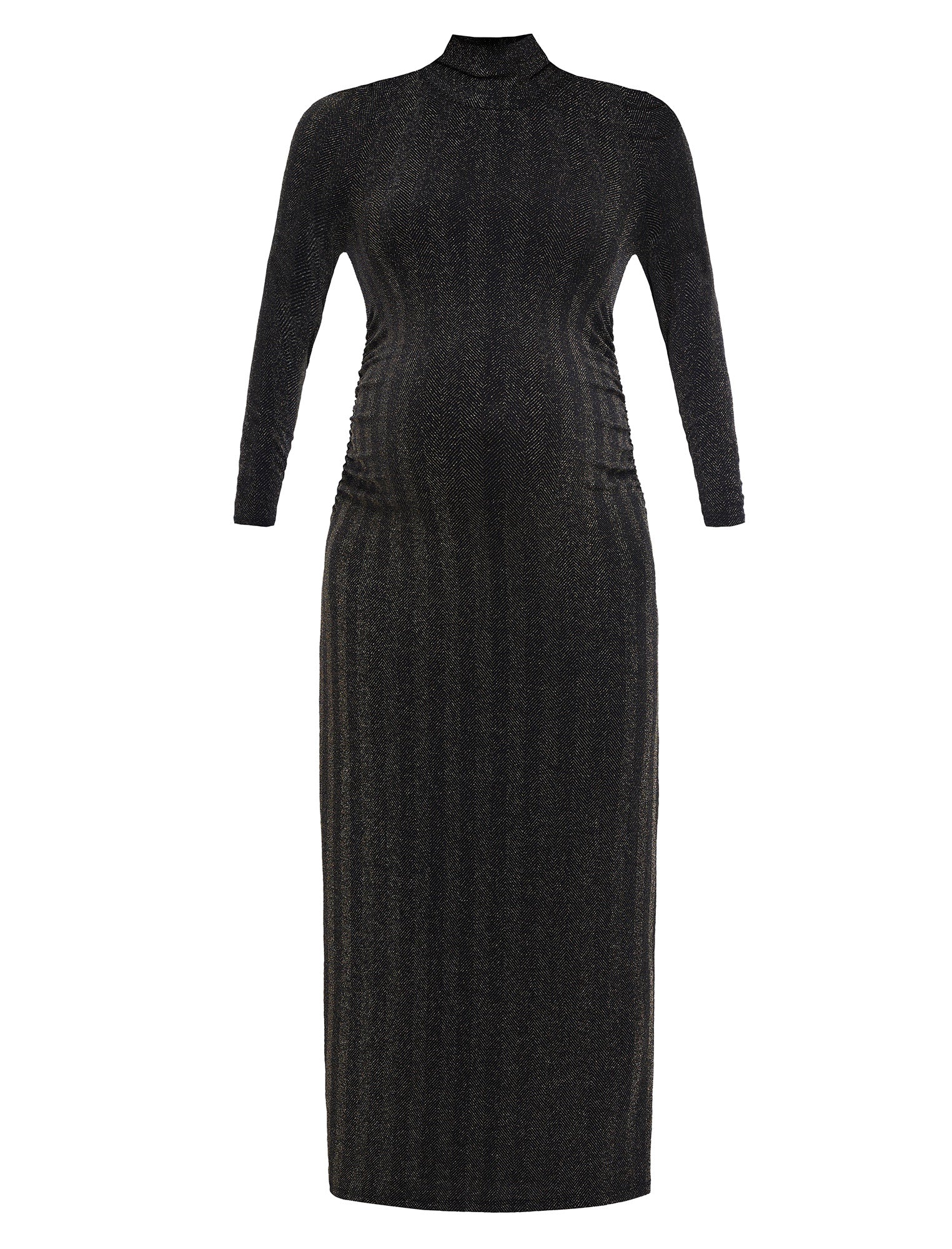 Long Sleeve Bodycon Maxi Dress in Lurex Knit - Image 6