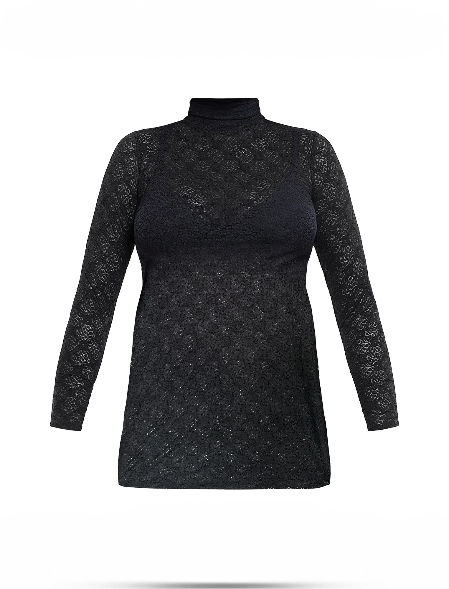 Long Sleeve Bodycon Top in Lace - Image 5