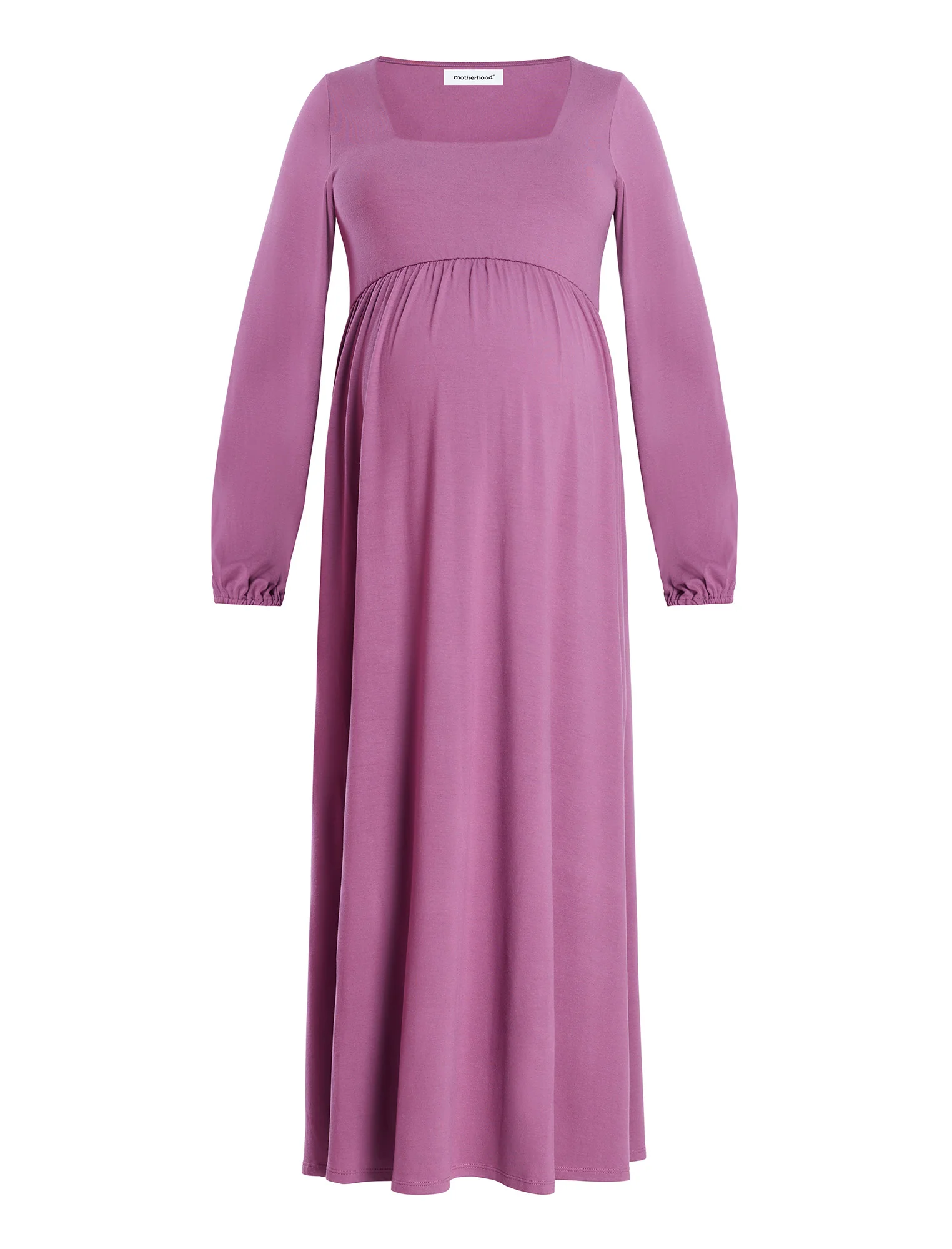 Long Sleeve Empire Waist Maxi Dress - Image 5
