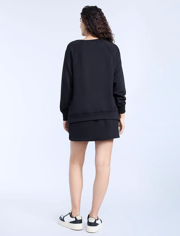 Long Sleeve Raglan With Side Slits - Image 2