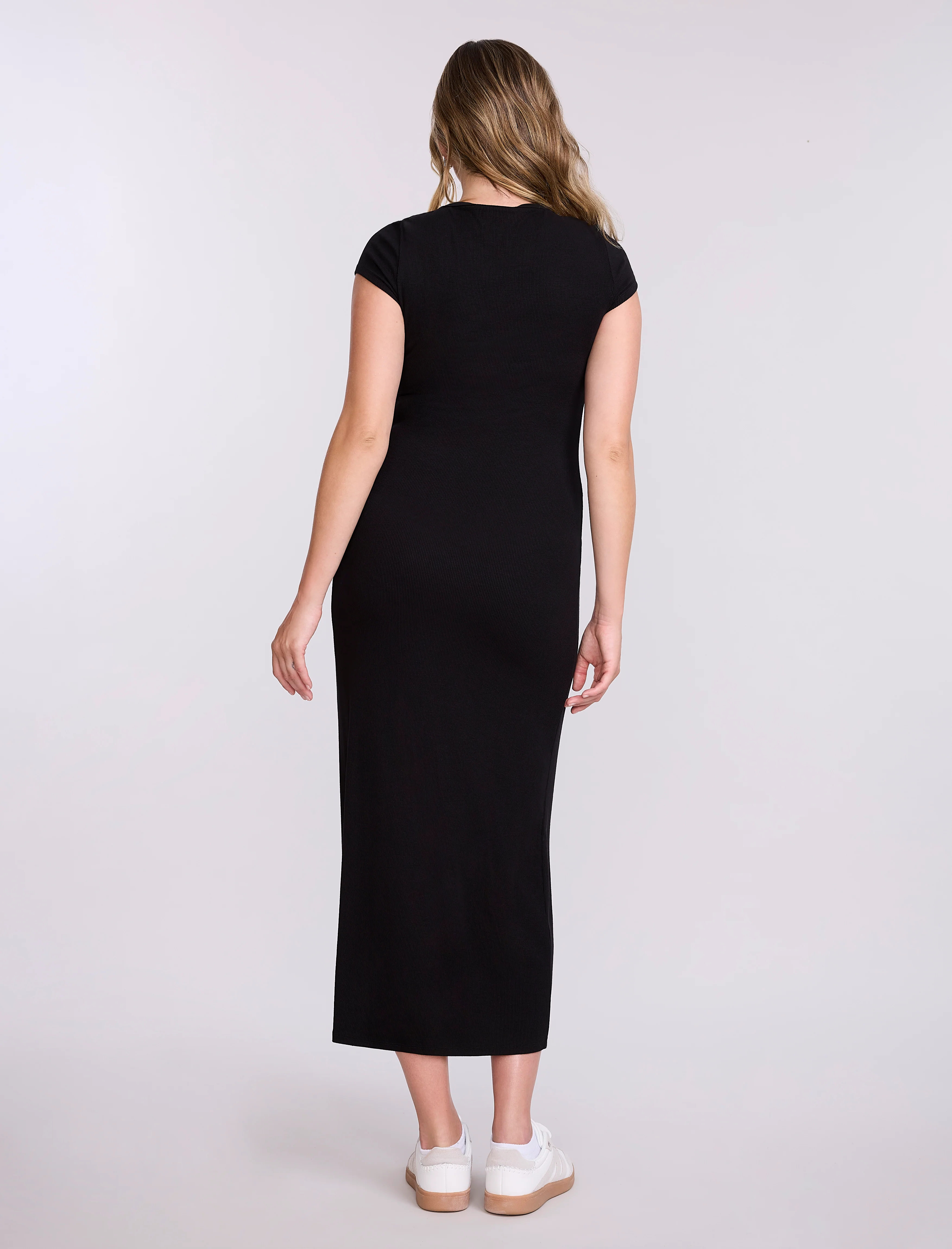 Maternity Henley Bodycon Maxi Dress - Image 2