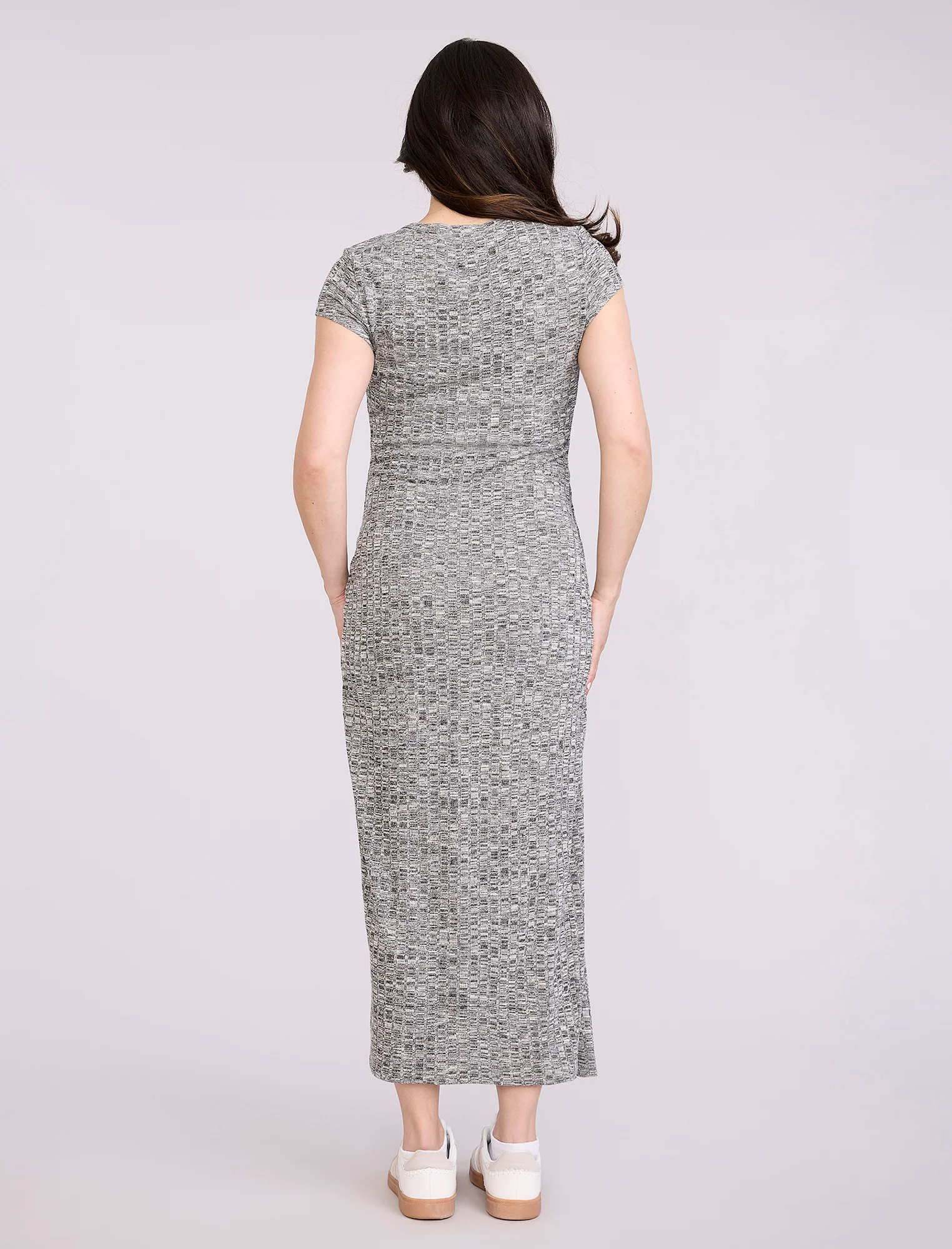 Maternity Henley Bodycon Maxi Dress - Image 2