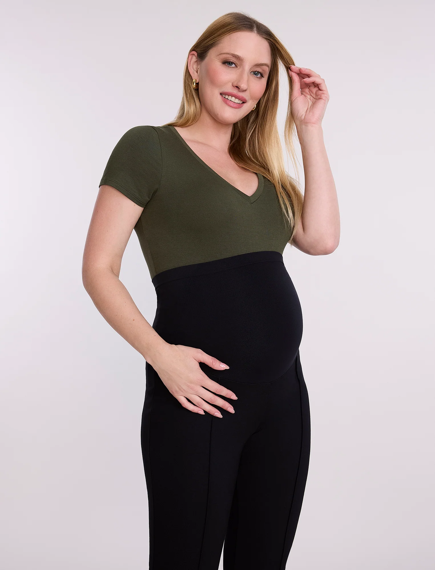 Maternity Ponte Flare Pant - Image 4