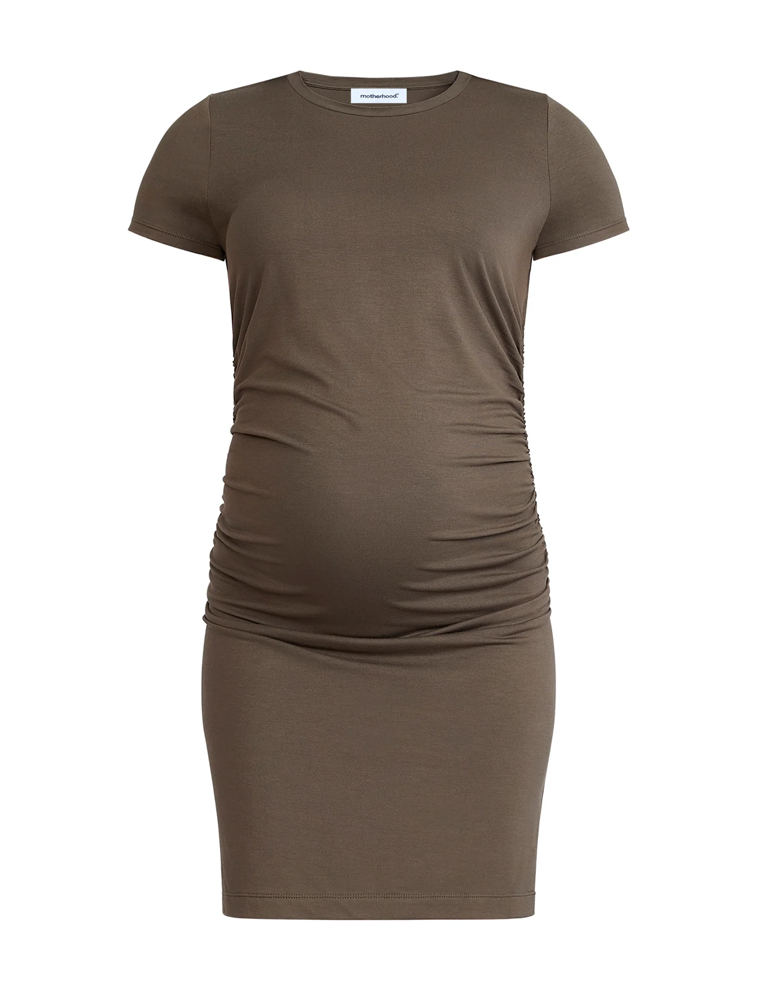 Maternity Ruched Bodycon Mini Dress - Image 6