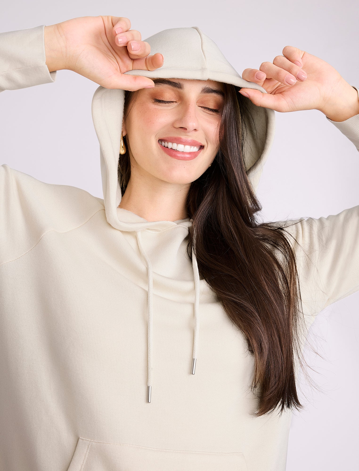 Maternity Tunic Hoodie with Side Slits - Image 4