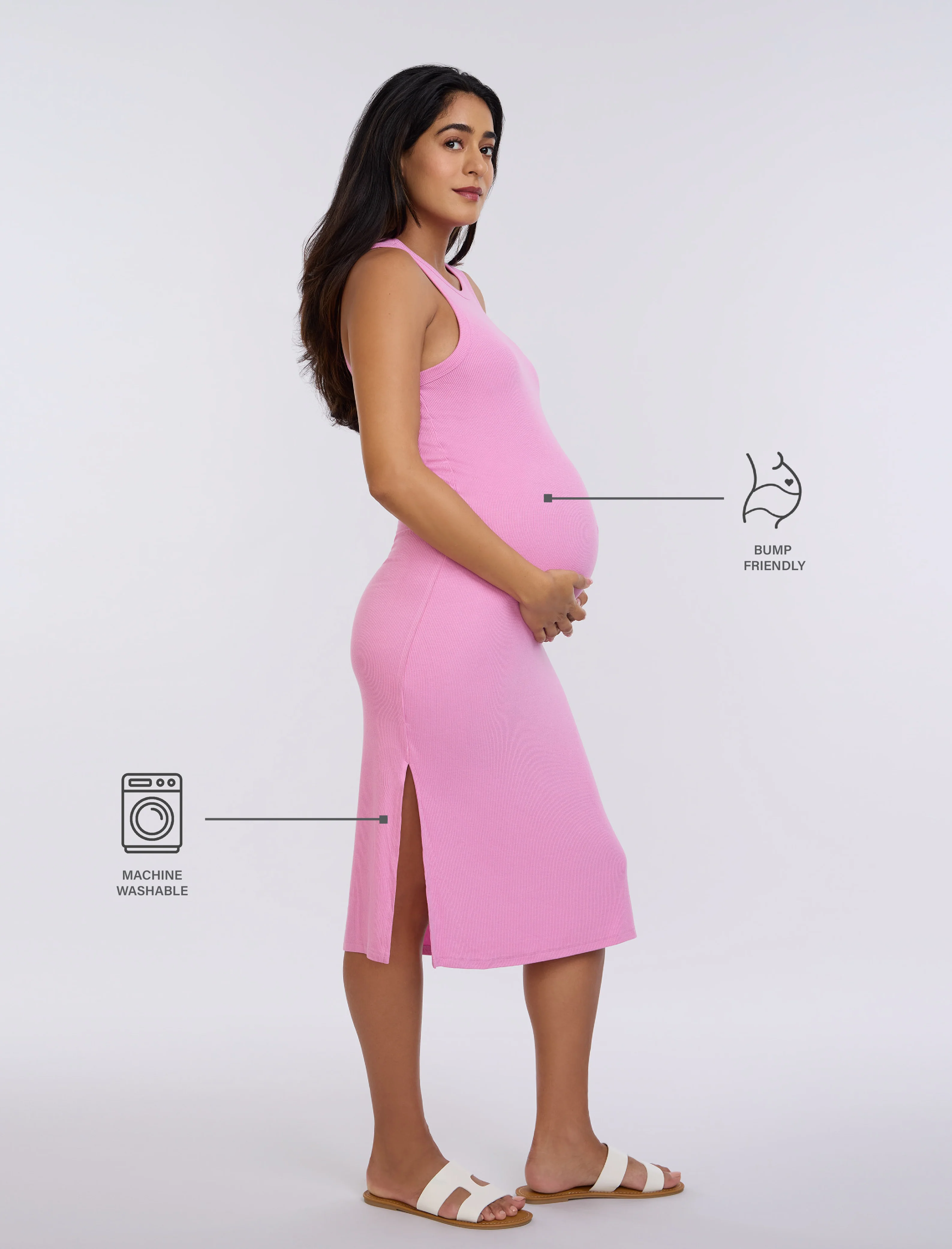 Racerback Tank Midi Dress - Image 8