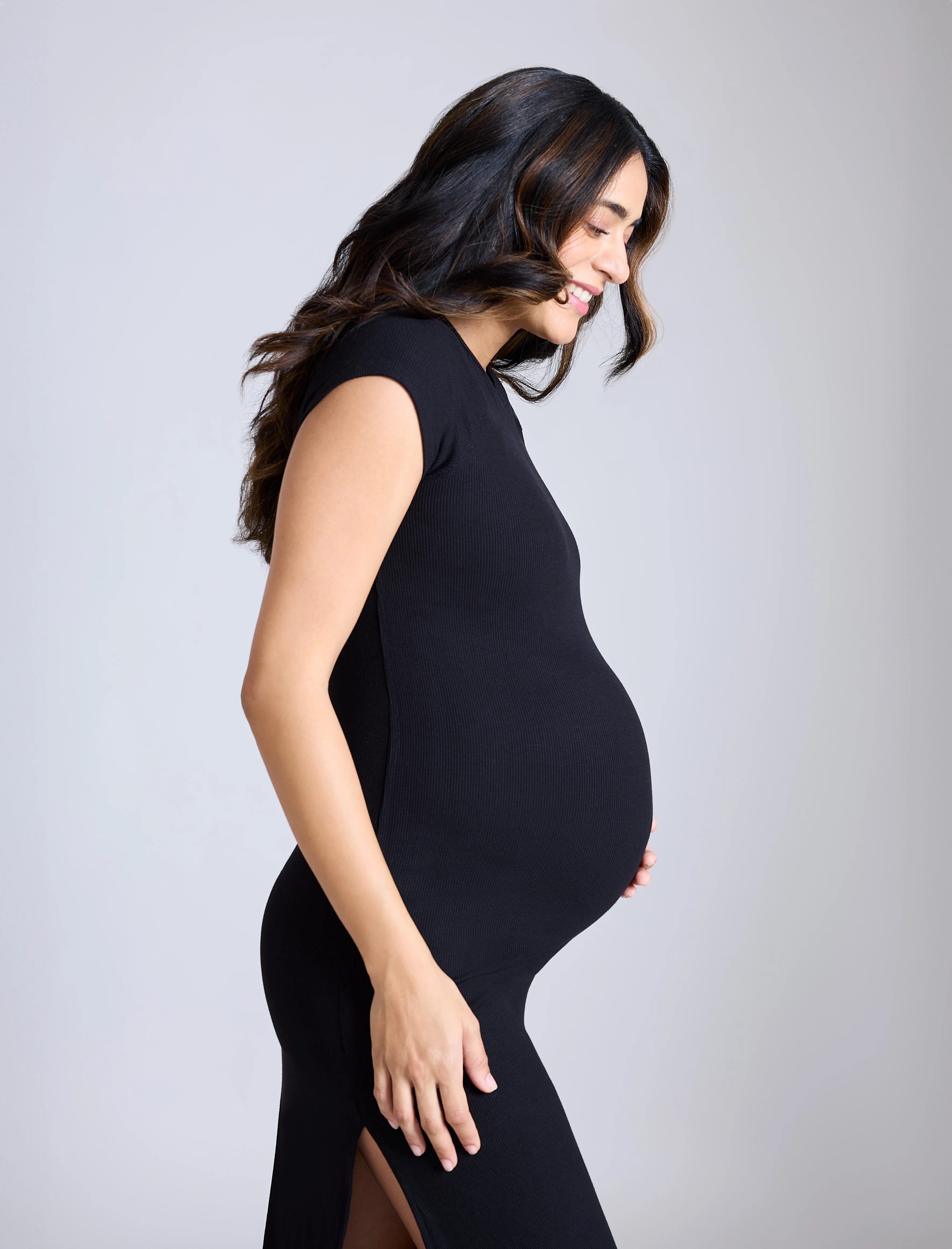 Ribbed Raglan Midi Dress - Image 4