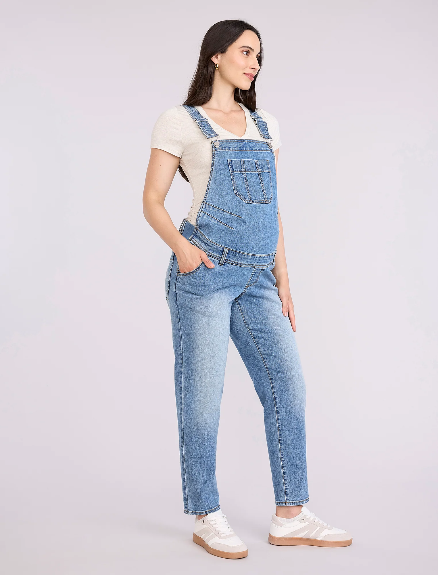 Slouchy Denim Overall - Image 3