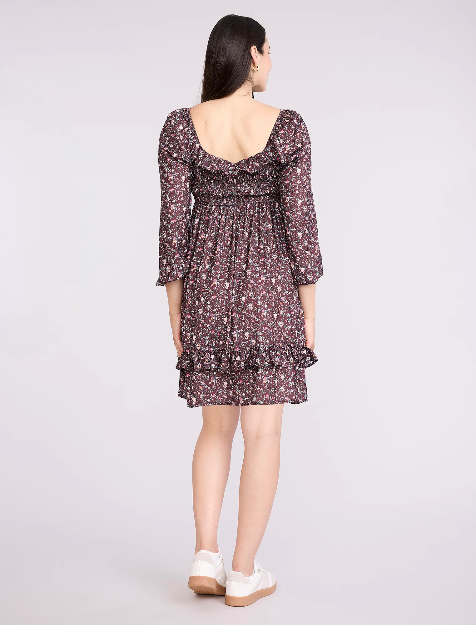 Smocked Baby Doll Mini Dress - Image 2