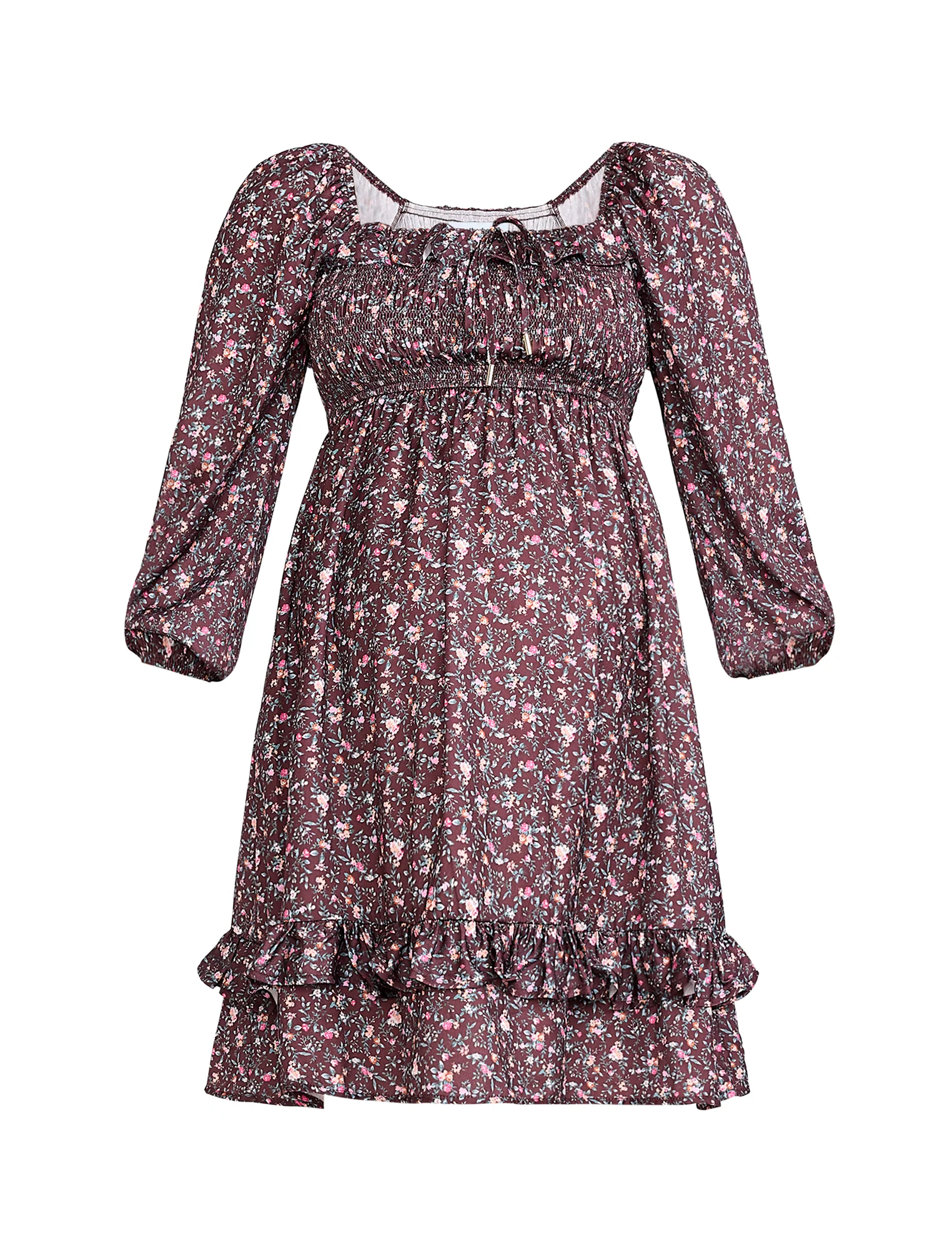 Smocked Baby Doll Mini Dress - Image 6