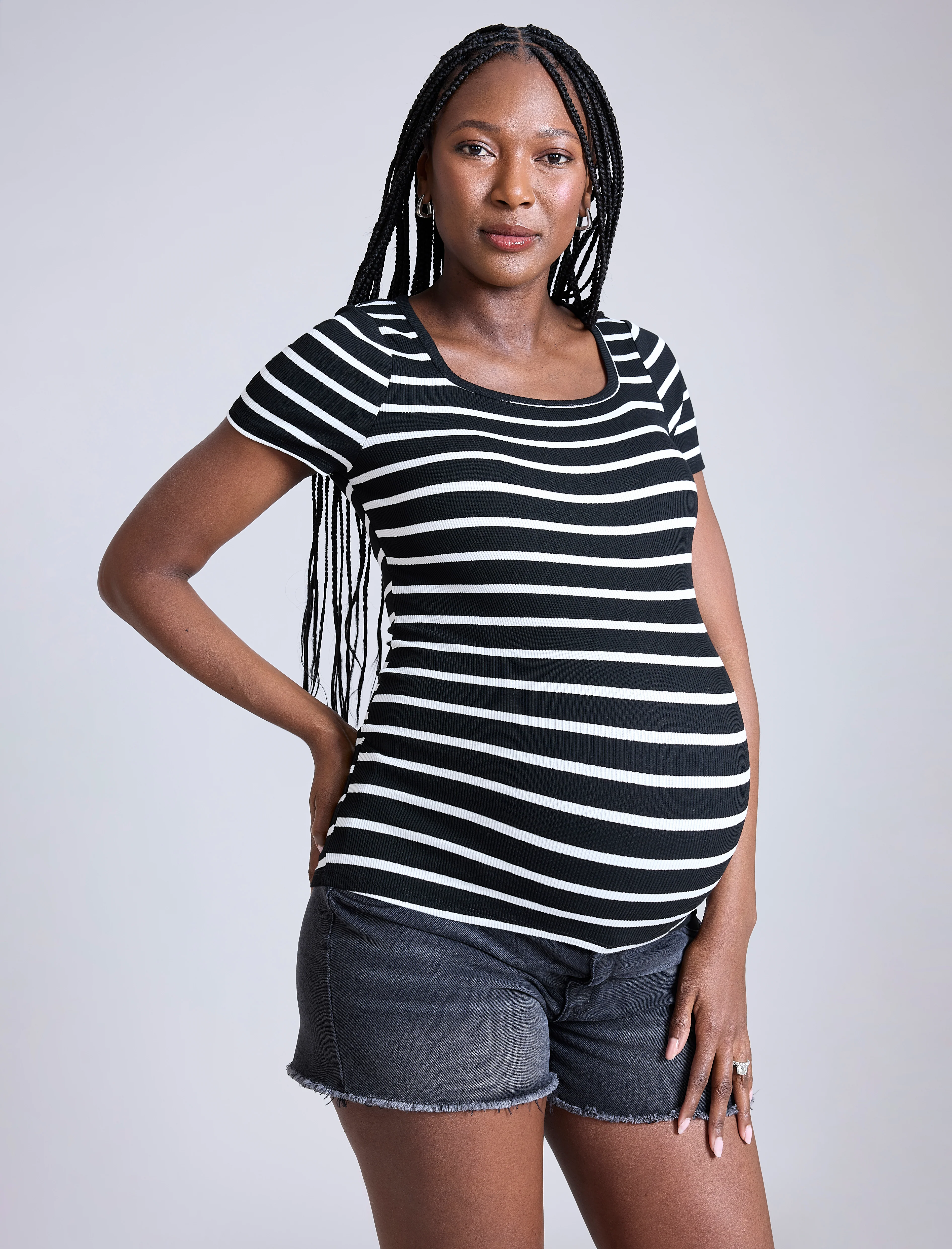 Square Neck Short Sleeve Top - Image 4