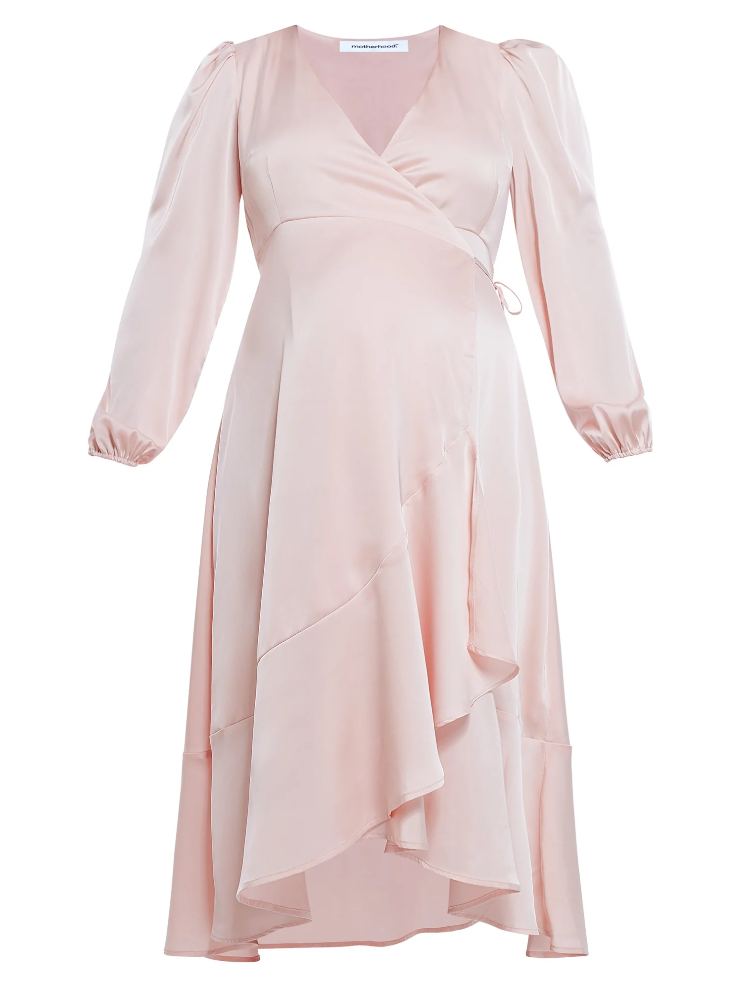 Wrap Flounce Midi Dress - Image 5